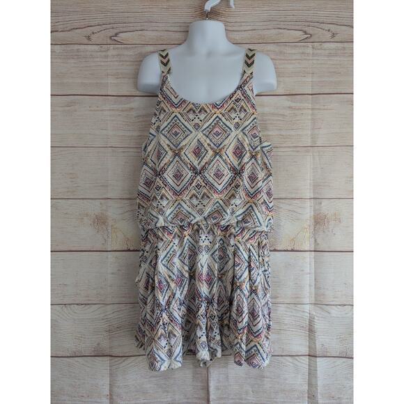 Target Other - Art Class Girl’s Multi Color Aztec/Boho Romper Size Large